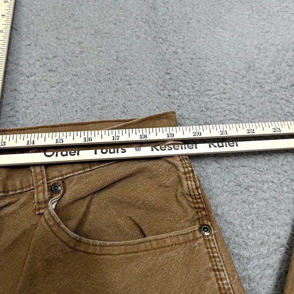 Dickies Pants Mens 38x30 Brown Carpenter Canvas Work Wear Cotton Stretch Adult - Picture 5 of 12